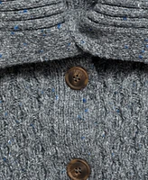Mango Women's Cabled Heather Cardigan