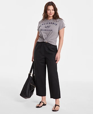 On 34th Women's Pull-On Utility Barrel Pants, Exclusively at Macy's