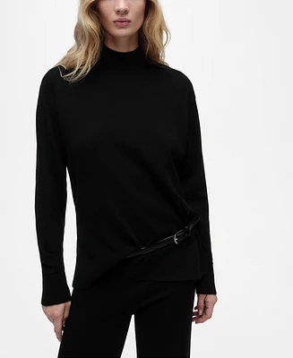 Mango Women's Perkins Neck Knitted Sweater