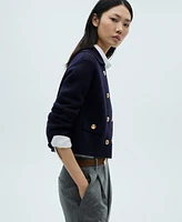 Mango Women's Double Breasted Wool Sweater