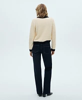 Mango Women's Contrasted Buttons Sweater