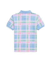 Polo Ralph Lauren Toddler and Little Boys Plaid-Print Mesh Shirt