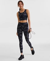 Id Ideology Women's Camo Compression Cropped Tank Top, Exclusively at Macy's