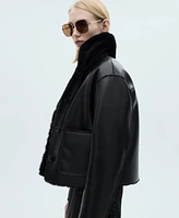 Mango Women's Reversible Quilted Jacket