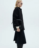 Mango Women's Patch Pockets Wool Coat