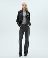 Mango Women's Shearling-Effect Lining Jacket