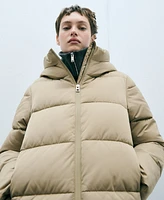 Mango Women's Hood Quilted Coat