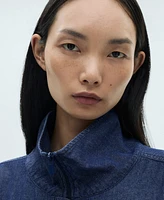 Mango Women's Pockets Denim Jacket