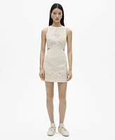 Mango Women's Openwork Details Dress