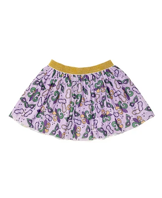 Sweet Wink Little and Big Girls Mardi Gras Tutu Skirt