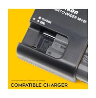 Nikon En-EL15c Rechargeable Li-ion Battery with Dual Usb-c Charger with Lcd Display bundle