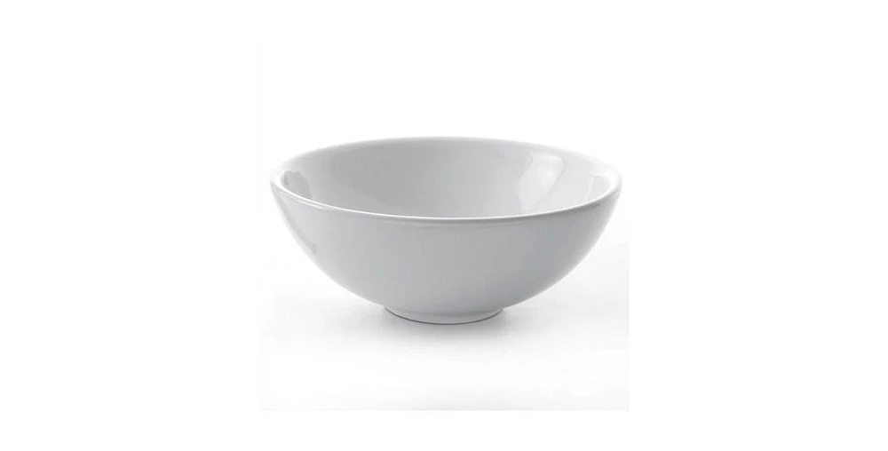 Slickblue Ceramic Round Bowl Style Vessel Bathroom Sink for Contemporary Vanity Decor