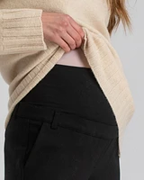 Maternity Adjustable Waistband Straight-Leg Trousers Comfy Leo