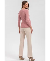 Pietro Brunelli Maternity Straight-textured super stretch Noah Pants