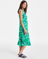 On 34th Women's Printed Sleeveless Slip Midi Dress, Exclusively at Macy's