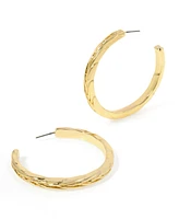 Steve Madden Woven Large Hoop Earrings