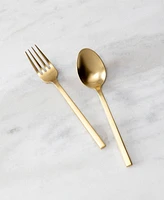 Fortessa Arezzo Brushed Gold 2pc Serving Set