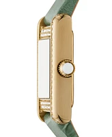 Emporio Armani Women's Green Leather Strap Watch 20mm