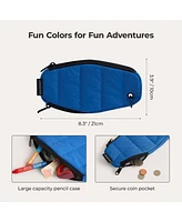 Bagsmart Walker 14L Featherlight Color Block Kids Backpack with Pencil Case