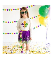 Sweet Wink Little and Big Girls Mardi Gras Confetti Tutu Skirt