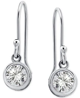 Giani Bernini Cubic Zirconia Bezel Drop Earrings in 18k Gold-Plated Sterling Silver, Created for Macy's