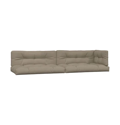 vidaXL Pallet Cushions 5 pcs Taupe Fabric
