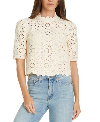 Sam Edelman Women's Doral Band-Collar Crochet Top