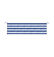 Garden Bench Cushions 2 pcs Blue&White Stripe Oxford Fabric