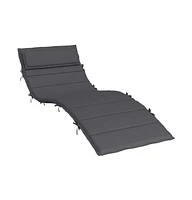 Sun Lounger Cushion Anthracite 70.9"x23.6"x1.6" Oxford Fabric