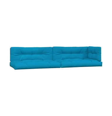 vidaXL Pallet Cushions 5 pcs Blue Fabric
