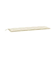 vidaXL Garden Bench Cushion Cream White 70.9"x19.7"x2.8" Oxford Fabric