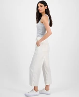 Boss Orange Women's High-Rise Cropped Wide-Leg Jeans