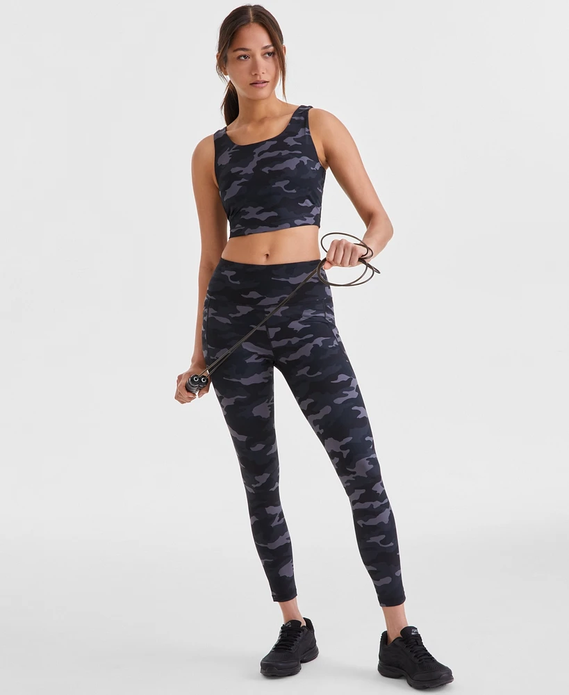 Id Ideology Women's Urban Camo Printed Compression Leggings, Exclusively at Macy's