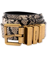 Michael Kors Women's 28mm Reversible Snake Belt