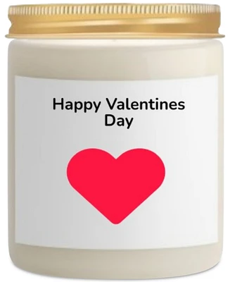 Lovery Valentine's Day Vanilla Scented Soy Wax Candle, 10 oz.