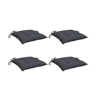 Chair Cushions 4 pcs Anthracite 15.7"x15.7"x2.8" Oxford Fabric