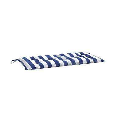 Garden Bench Cushion Blue&White Stripe 39.4"x19.7"x2.8" Oxford Fabric