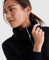 Id Ideology Women's Shawl-Collar Quarter-Zip Knit Top, Exclusively at Macy's