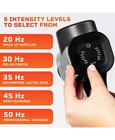 LifePro Percussion Massage Gun for Athletes, Deep Tissue Muscle Massager with 8 Heads & 5 Speeds