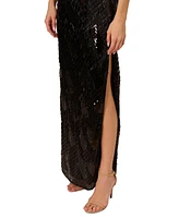 Adrianna by Papell Women's Embellished V-Neck Sleeveless Gown