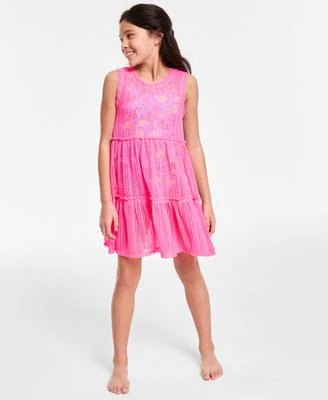Epic Threads Big Girls Citrus Two Piece Cutout Tankini Swimsuit Set Mesh Dress Swim Cover Up Exclusively At Macys