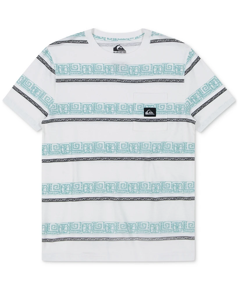 Quiksilver Big Boys Global Heat Striped Cotton T-Shirt