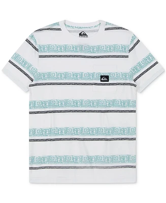 Quiksilver Big Boys Global Heat Striped Cotton T-Shirt