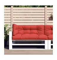 vidaXL Pallet Cushions 3 pcs Red Fabric
