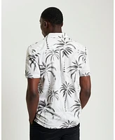 Ben Sherman Men's Palm Print Short Sleeve Shirt