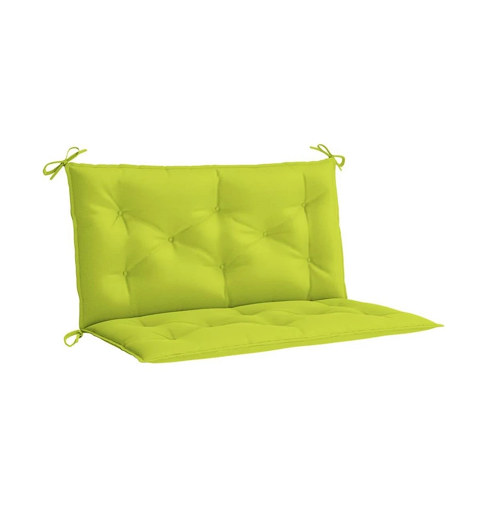 Garden Bench Cushion Bright Green 39.4"x(19.7"+19.7")x2.8" Oxford Fabric