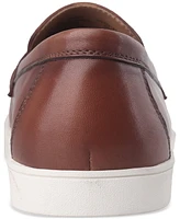 Alfani Men's Callumm Leather Slip-On Saddle Loafers, Exclusively at Macy's