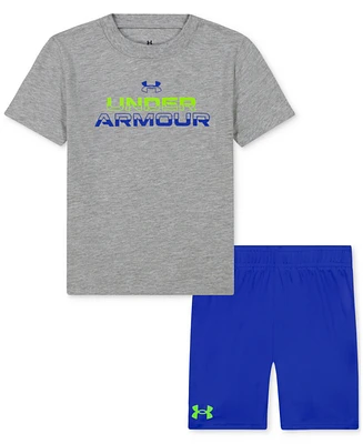 Under Armour Toddler and Little Boys Logo T-Shirt & Shorts Set