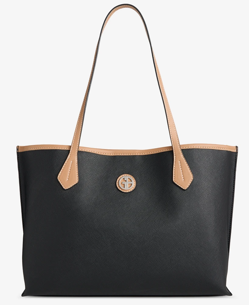 Giani Bernini Saffiano Pinched Extra-Large Tote, Exclusively at Macy's