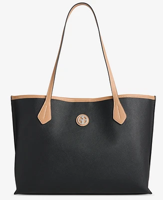 Giani Bernini Saffiano Pinched Extra-Large Tote, Exclusively at Macy's